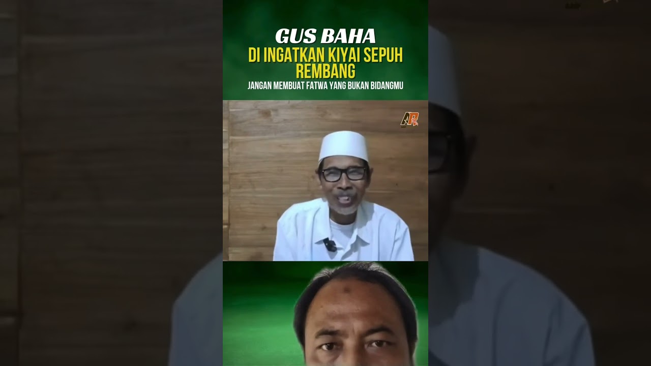 KIYAI SEPUH REMBANG KOMENTARI GUS BAHA #trending #tni #nasabpalsu