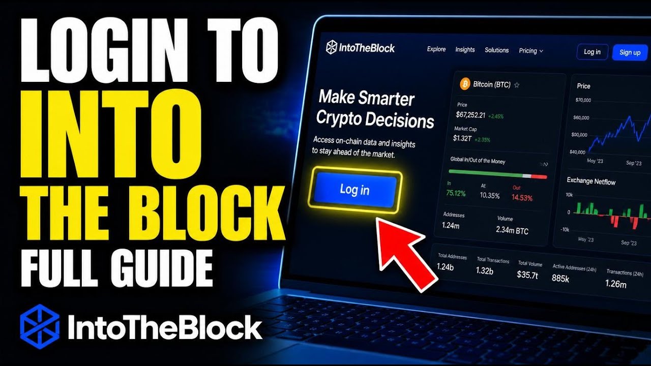 How to login to IntoTheBlock for on-chain metrics - Full Guide