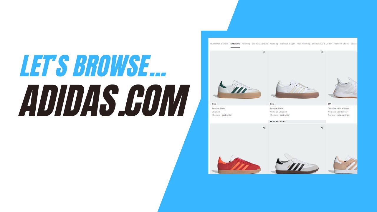 Let's Browse Adidas.com - E-Commerce Website Review - Cart Critique