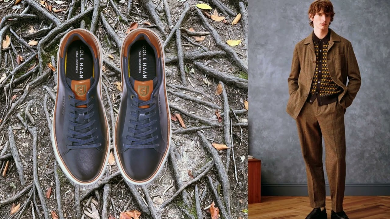 Cole Haan leather sneakers #ColeHaan #MensSneakers #LeatherSneakers #MensStyle #SneakerStyle
