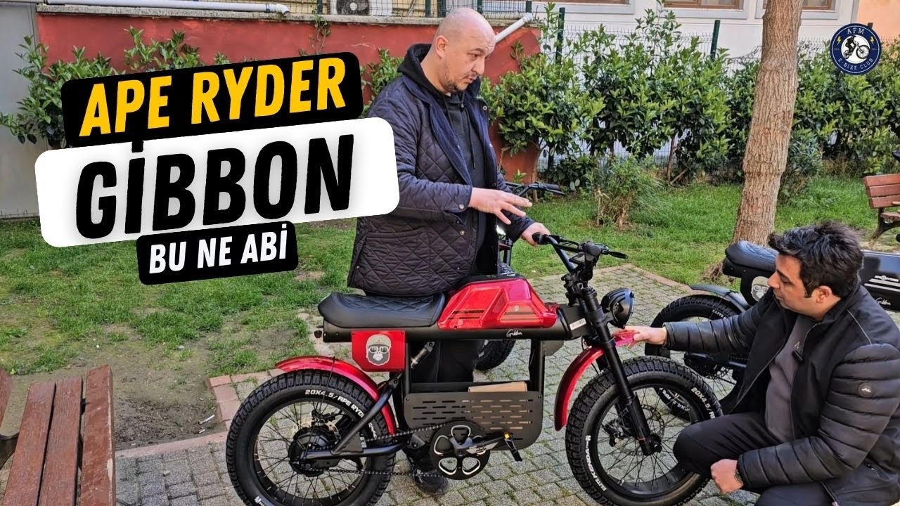 Ape Ryder Gibbon Elektrikli Bisiklet İnceleme ve Tanıtım #aperyder