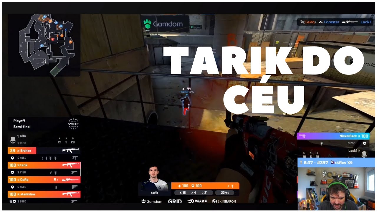 GAULES reagindo ao SPRAY do TARIK