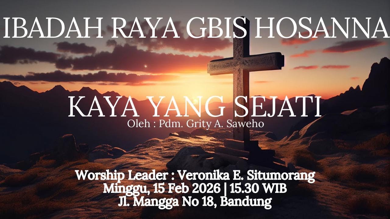 Kaya yang sejati  ||  Pdm. Grity Saweho  Ibadah live GBISH Bandung