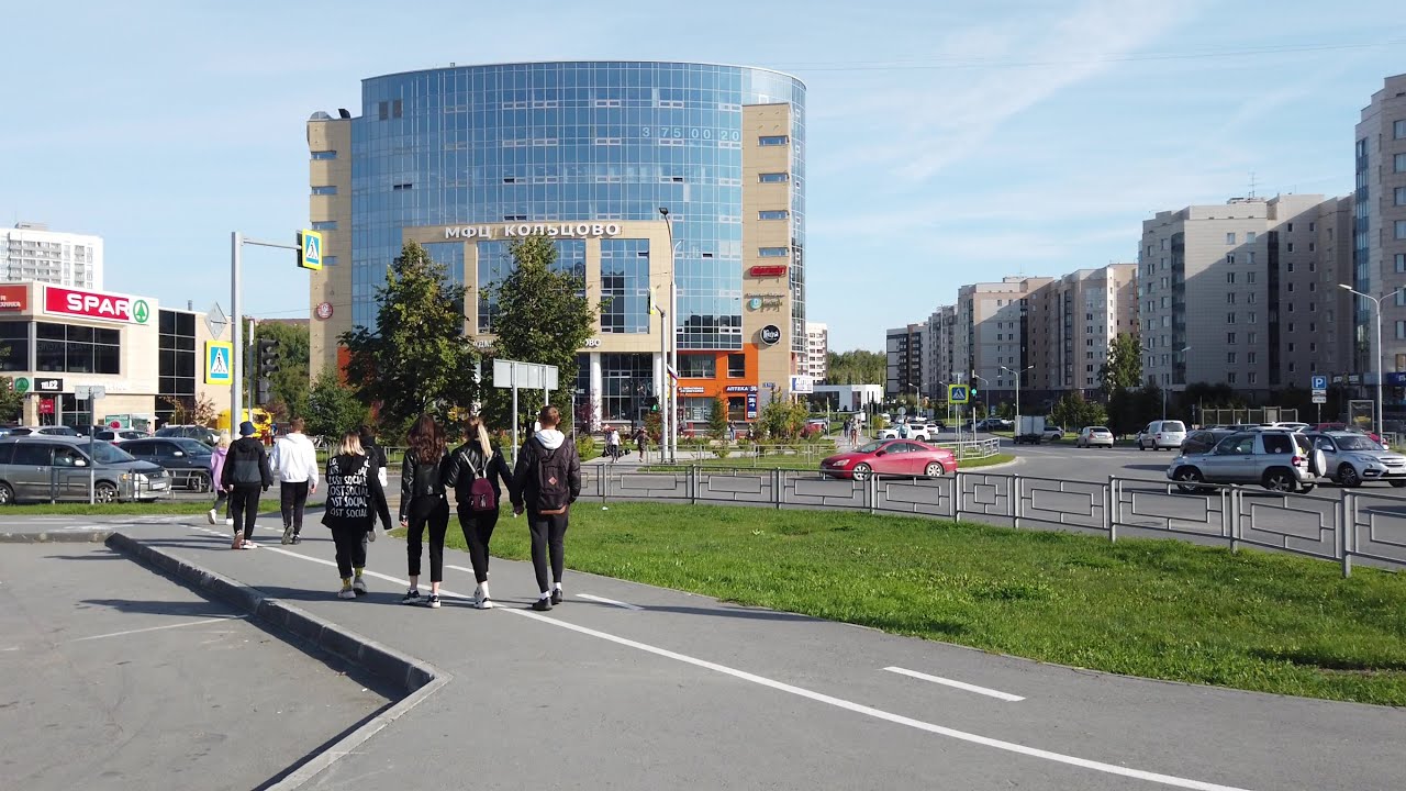 Прогулка по Новосибирску в 4K, Кольцово, Наукоград