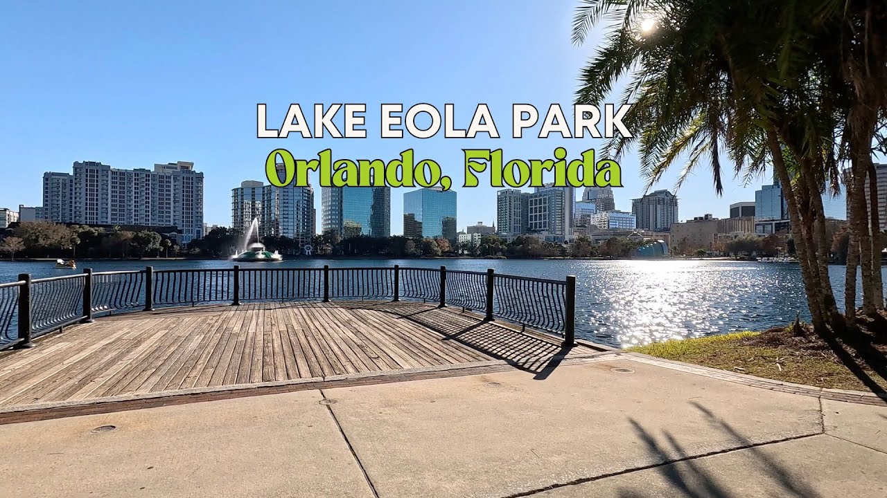 POV Walk Through Lake Eola Park in Downtown Orlando, Florida in 4k | Original Audio | Unedited