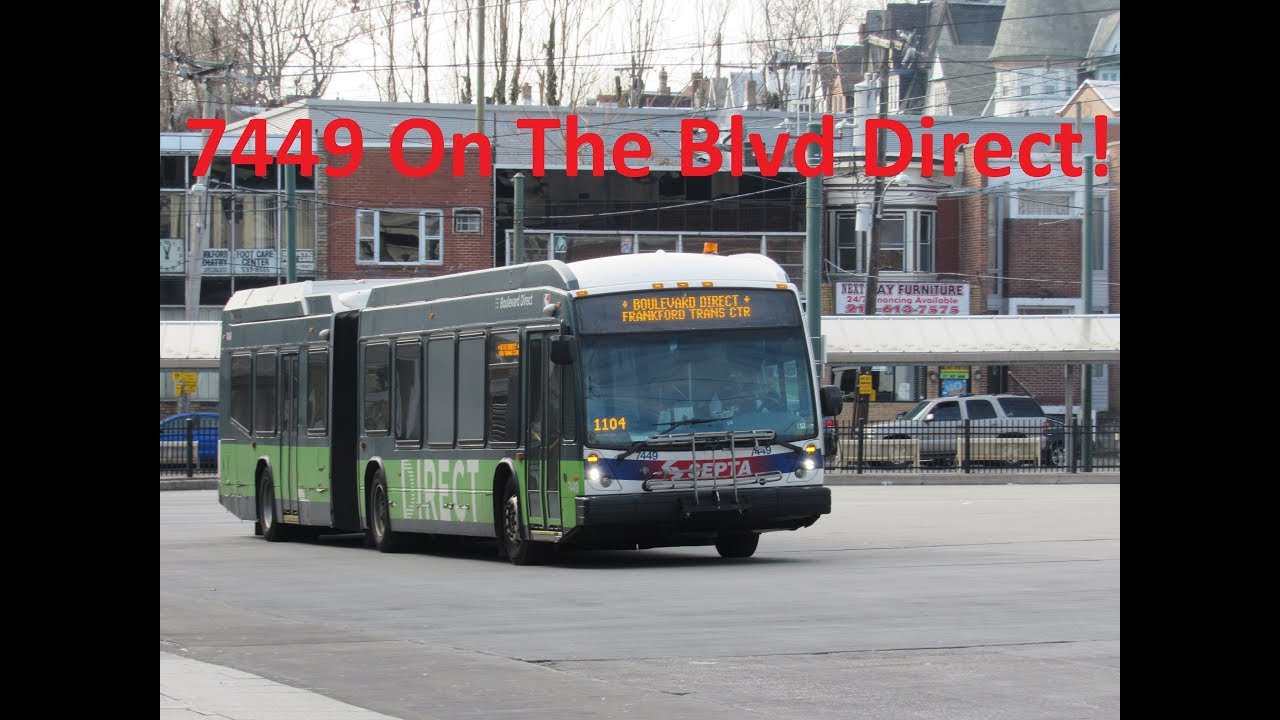NeoplanDude | SEPTA 2015 NovaBus LFS-A HEV #7449 On The Boulevard Direct!