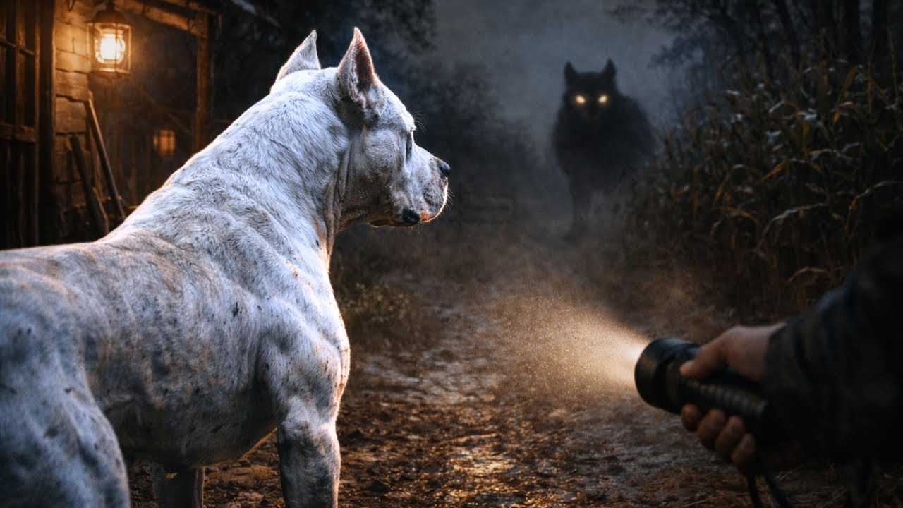 La rutina parecía segura… pero el Dogo Argentino detectó algo fuera de la luz
