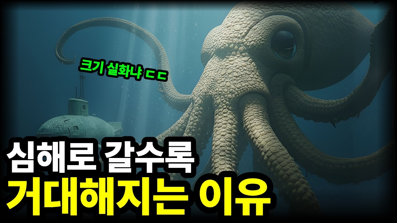 심해 생물이 괴물처럼 거대해지는 진짜 이유