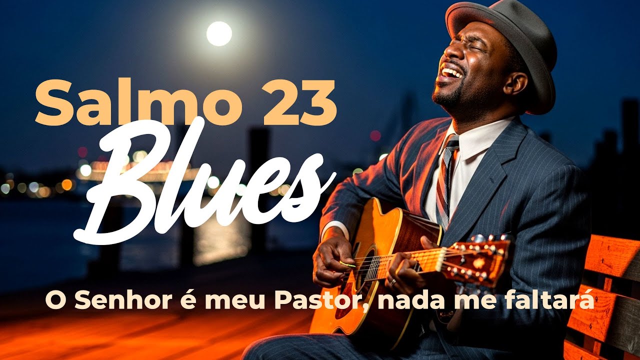 🎵 SALMO 23 em BLUES | Paz e Conforto na Tempestade | O Senhor é meu Pastor, nada me faltará