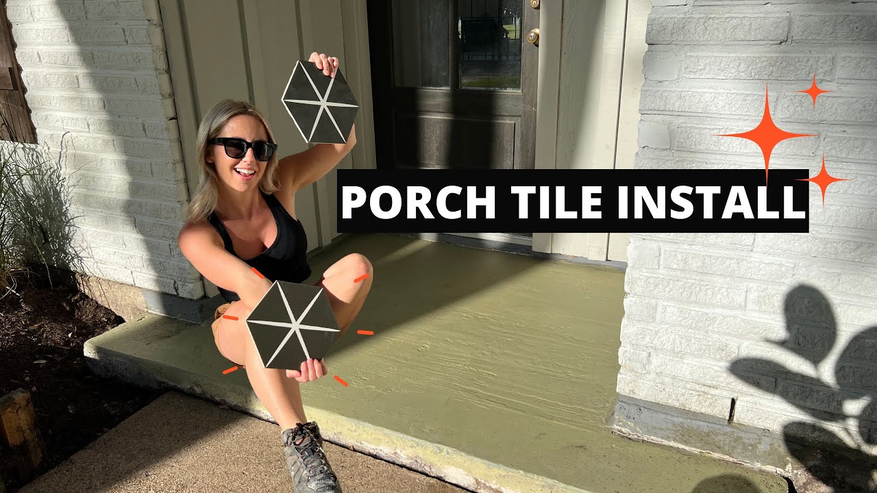 Front porch tile pt.1 | exterior tile intall for beginners