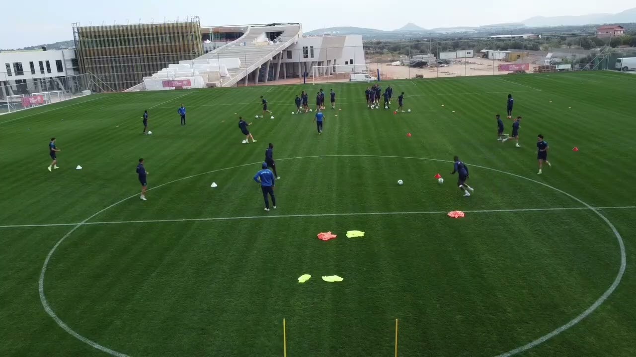 Tactical football passing drill- Both sides