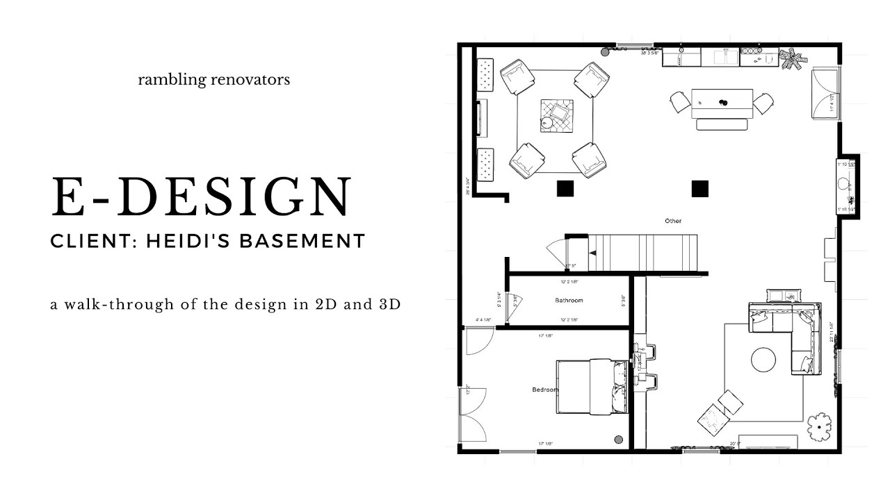 eDesign - Basement design in 2D and 3D