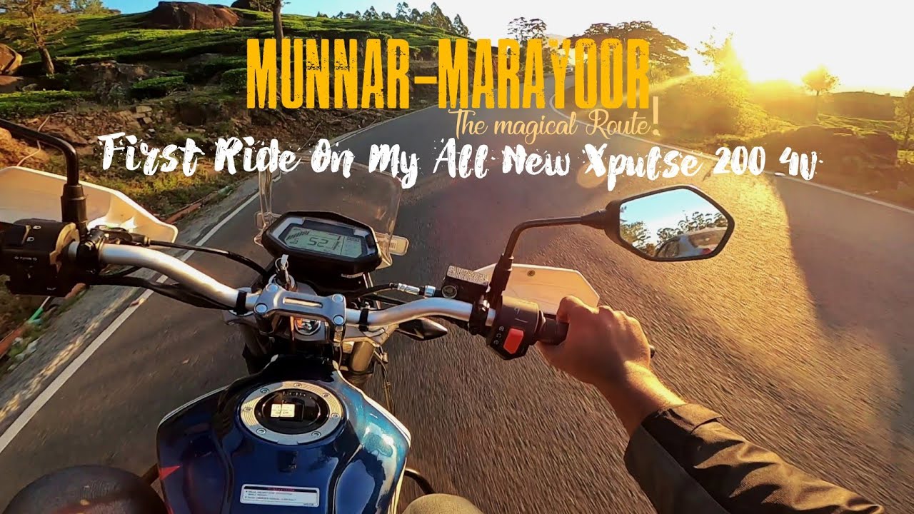 First Ride On My Hero Xpulse 4V | Munnar -Marayoor Magical Route ❤
