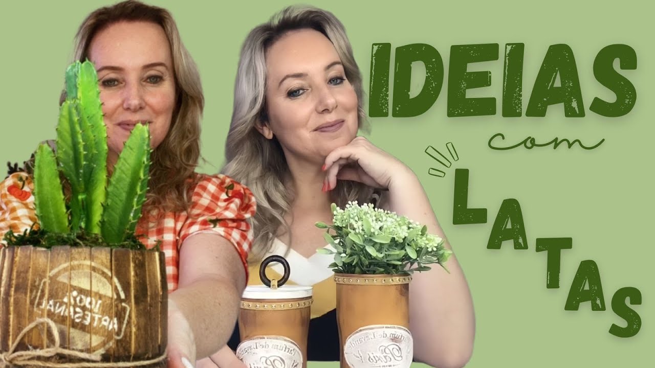 Como decorar latas/ 3 ideias lindas de decoração