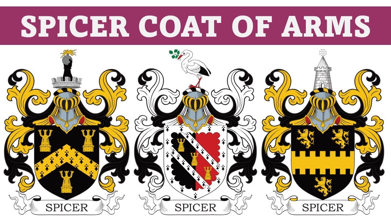 Spicer Coat of Arms & Family Crest - Symbols, Bearers, History