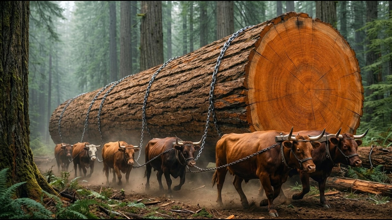 How Americans Moved 500 Ton Trees Before Bulldozers