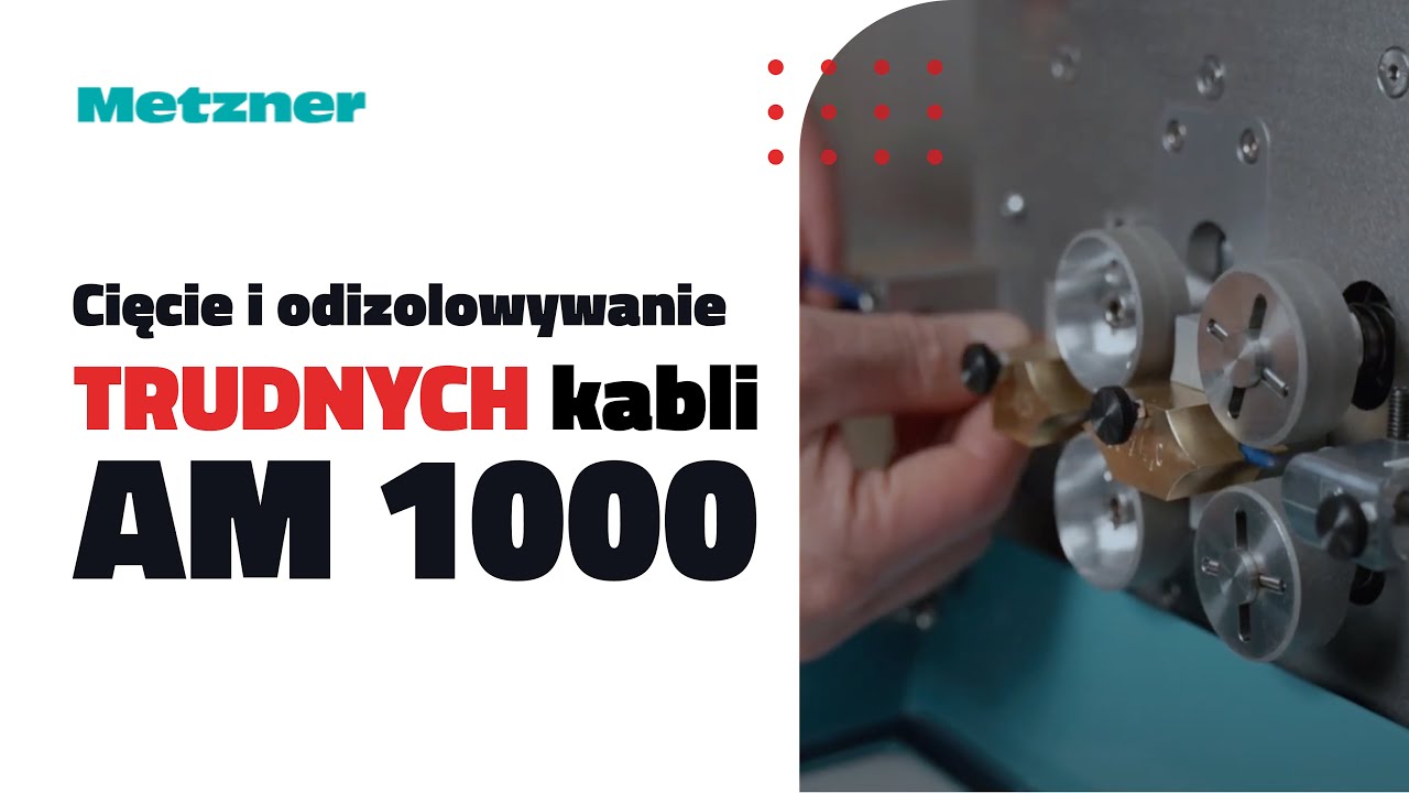 Cięcie i odizolowywanie TRUDNYCH kabli😱 z AM 1000 marki Metzner (śr. do 9 mm, &Oslash;  do 10 mm&sup2;)