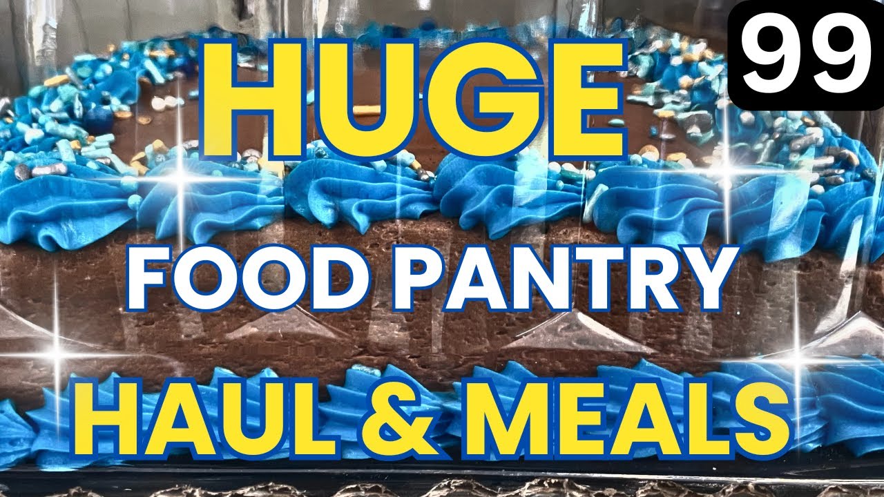 FRUGAL LIVING & Food Pantry Haul 2024 - Food Haul - FOOD BANK - Food Pantry Haul - Budget Meals