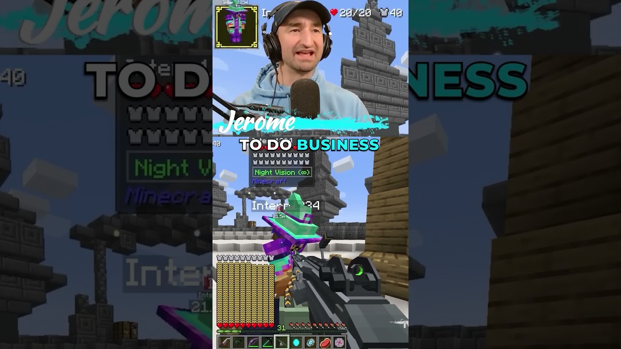 A mariachi cockroach??? #minecraft #crazycraft #mariachi #jeromeasf