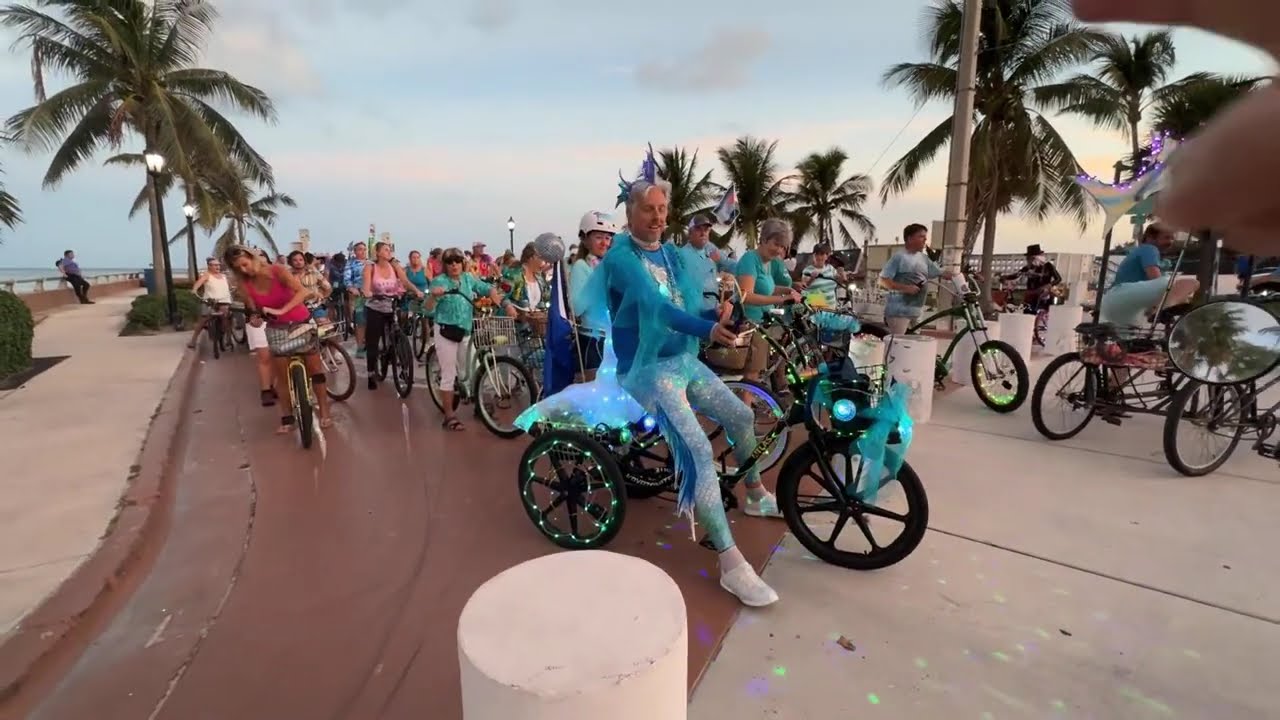 Key West Full Moon Bike Ride - LIVE