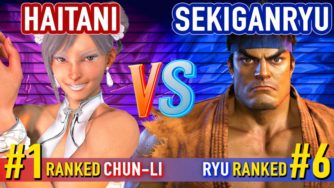 SF6 ▰ HAITANI (#1 Ranked Chun-Li) vs SEKINGARYU (#6 Ranked Ryu) ▰ High Level Gameplay