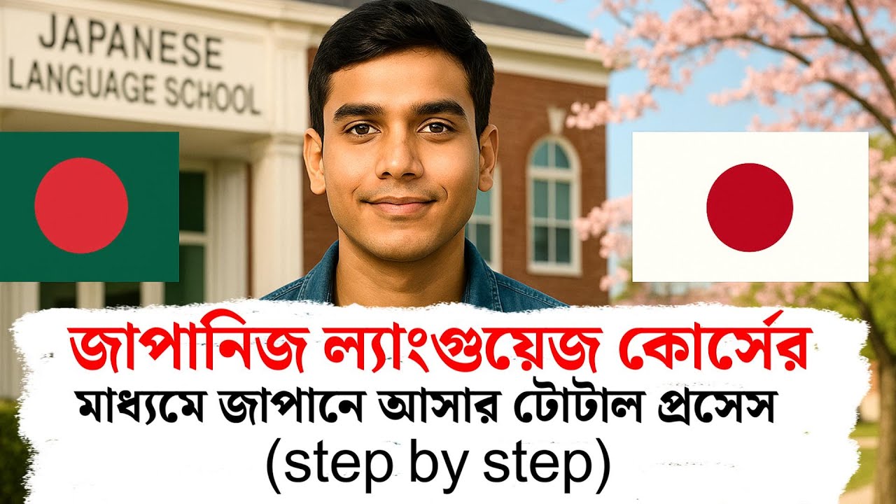 জাপানিজ ল্যাংগুয়েজ কোর্সের মাধ্যমে জাপানে আসার টোটাল প্রসেস  (step by step)