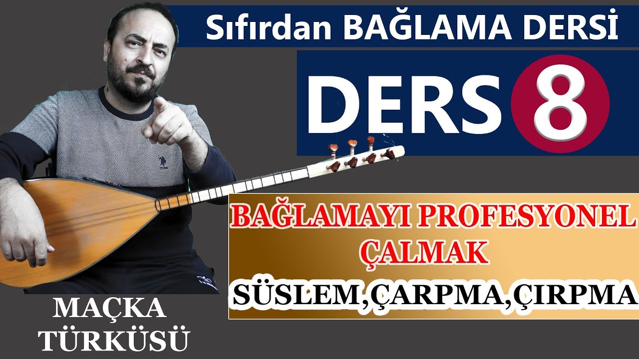 BAĞLAMAYI PROFESYONEL ÇALMAYA İLK ADIM (BAĞLAMA İLE SÜSLEME, ÇARPMA VE ÇIRPMA DERSİ) 