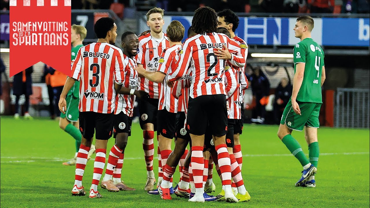 Sparta wint voor vijfde keer op rij | Samenvatting Sparta Rotterdam - FC Groningen