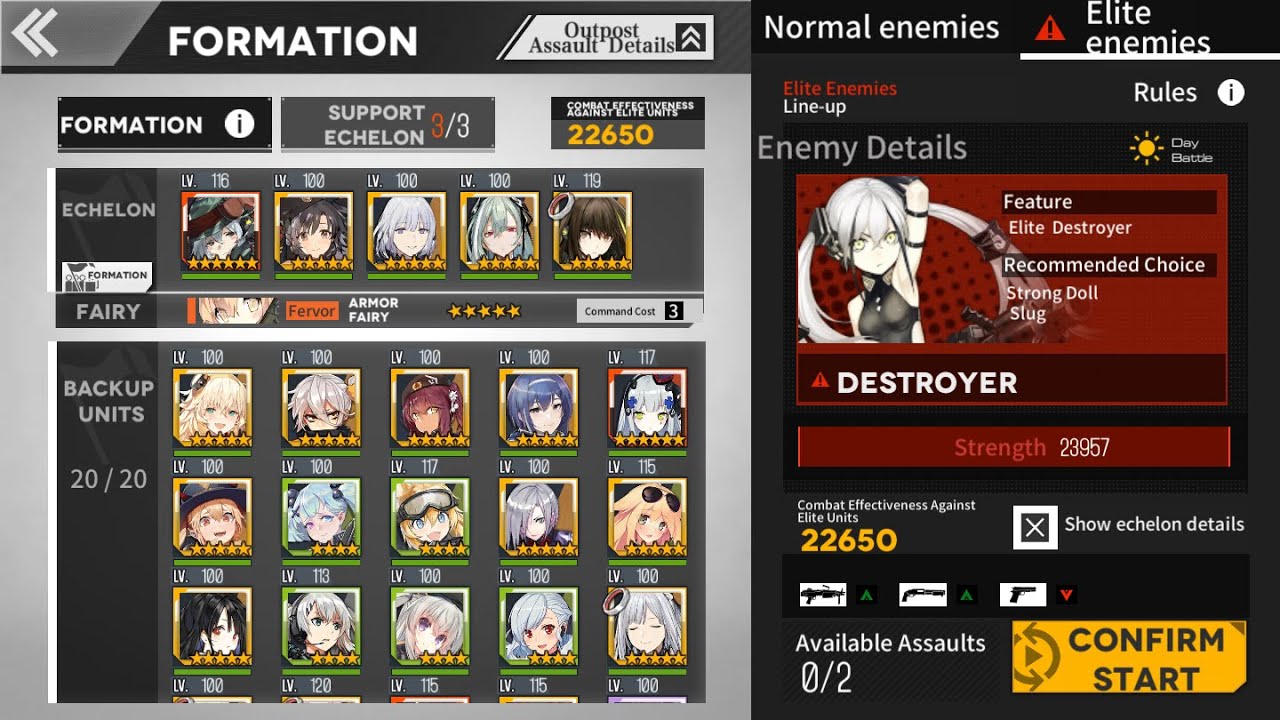 GFL - EN Theatre 7-8 - Core 6 Example Runs [M4 DPS, G11 DPS]