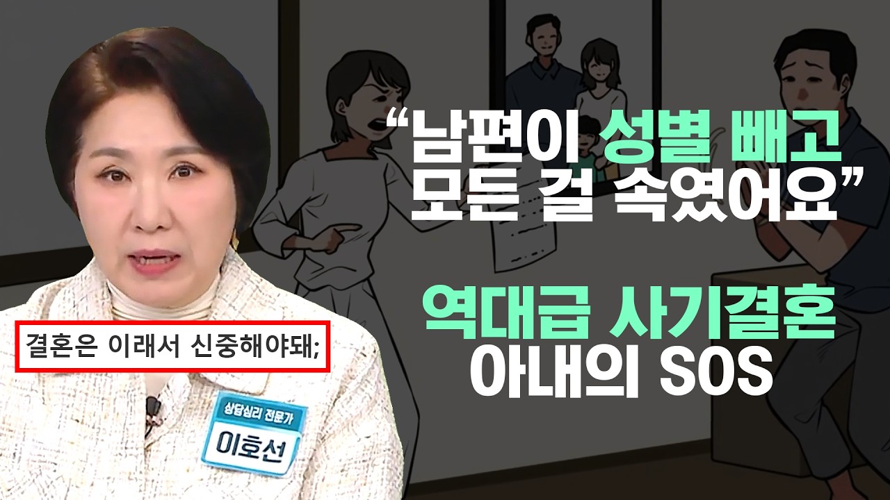 역대급 사기결혼 당한 아내의 SOS🚨 남편 직업 보고 결혼했는데 뒷통수 제대로 당한 아내😱 #행복한아침 #이호선