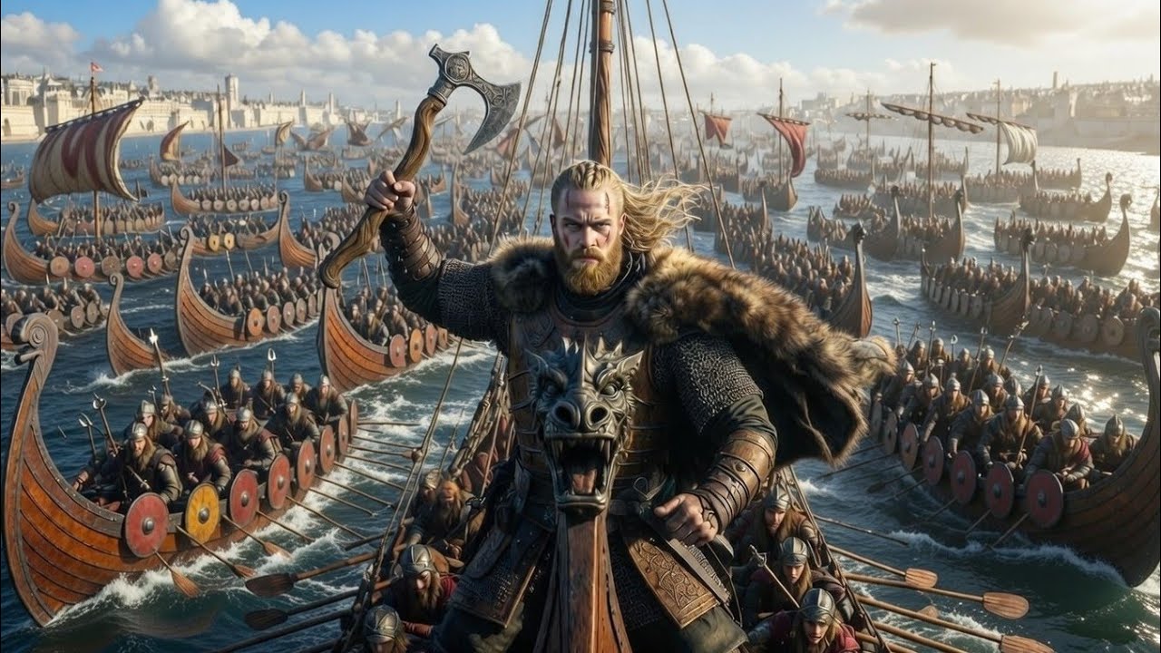 Ragnar Lothbrok Leads 120 Viking Ships To Paris. 