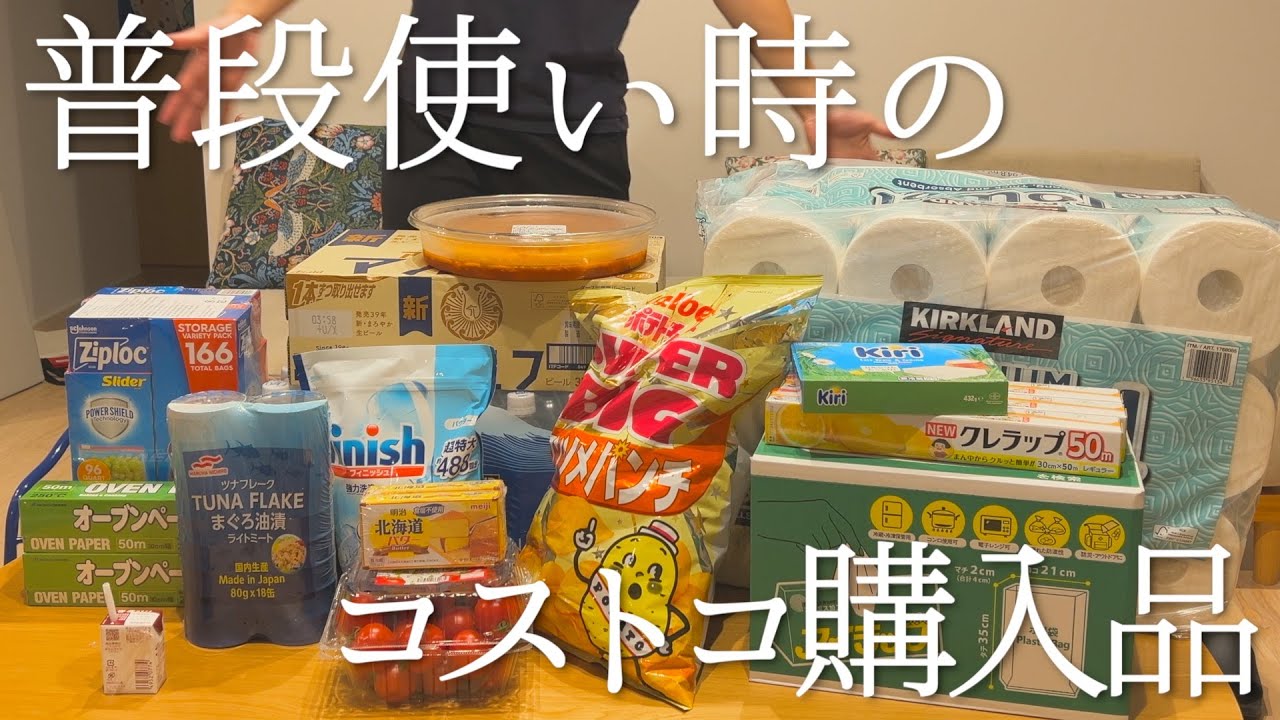 【コストコ】普段の日用品をまとめ買いして、各1つだけ好きなもの買ったららしさが出たw