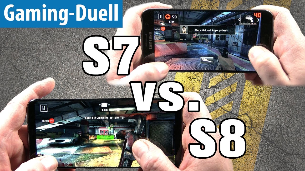 GAMING-Duell: Galaxy S7 vs. S8 im FPS-Check mit dem Shooter Dead Trigger 2