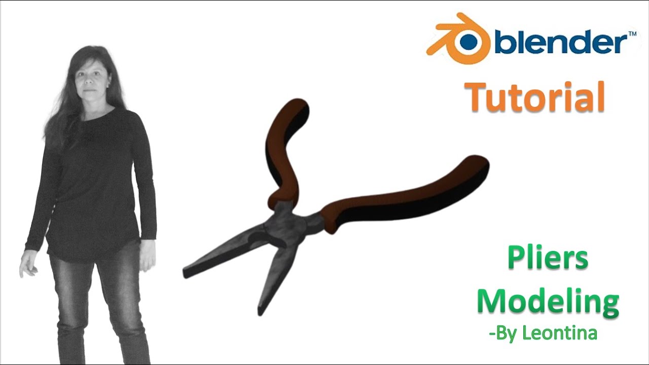 Blender Tutorial : How to do Pliers Modeling | By Leontina | HW Blue
