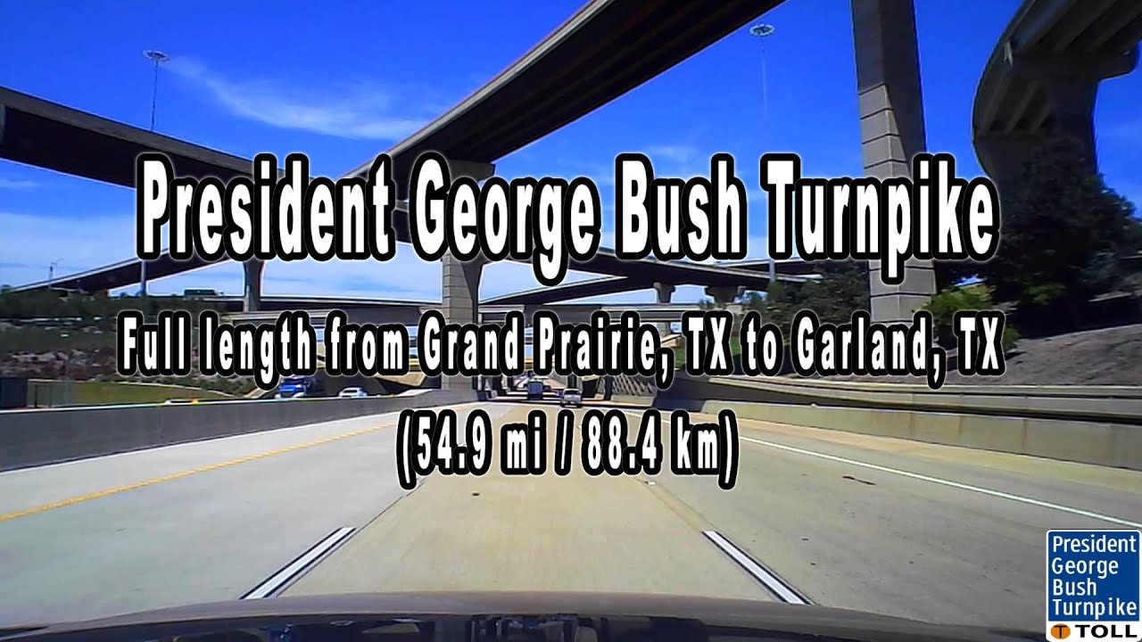 President George Bush Turnpike from Grand Prairie, TX to Garland, TX (Full Distance Drive)(Dash Cam)