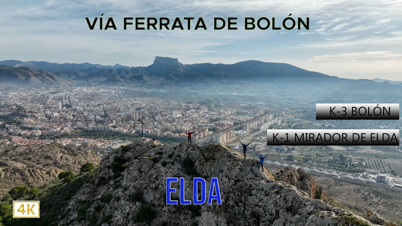 Vía ferrata de Bolón, Elda, Alicante.