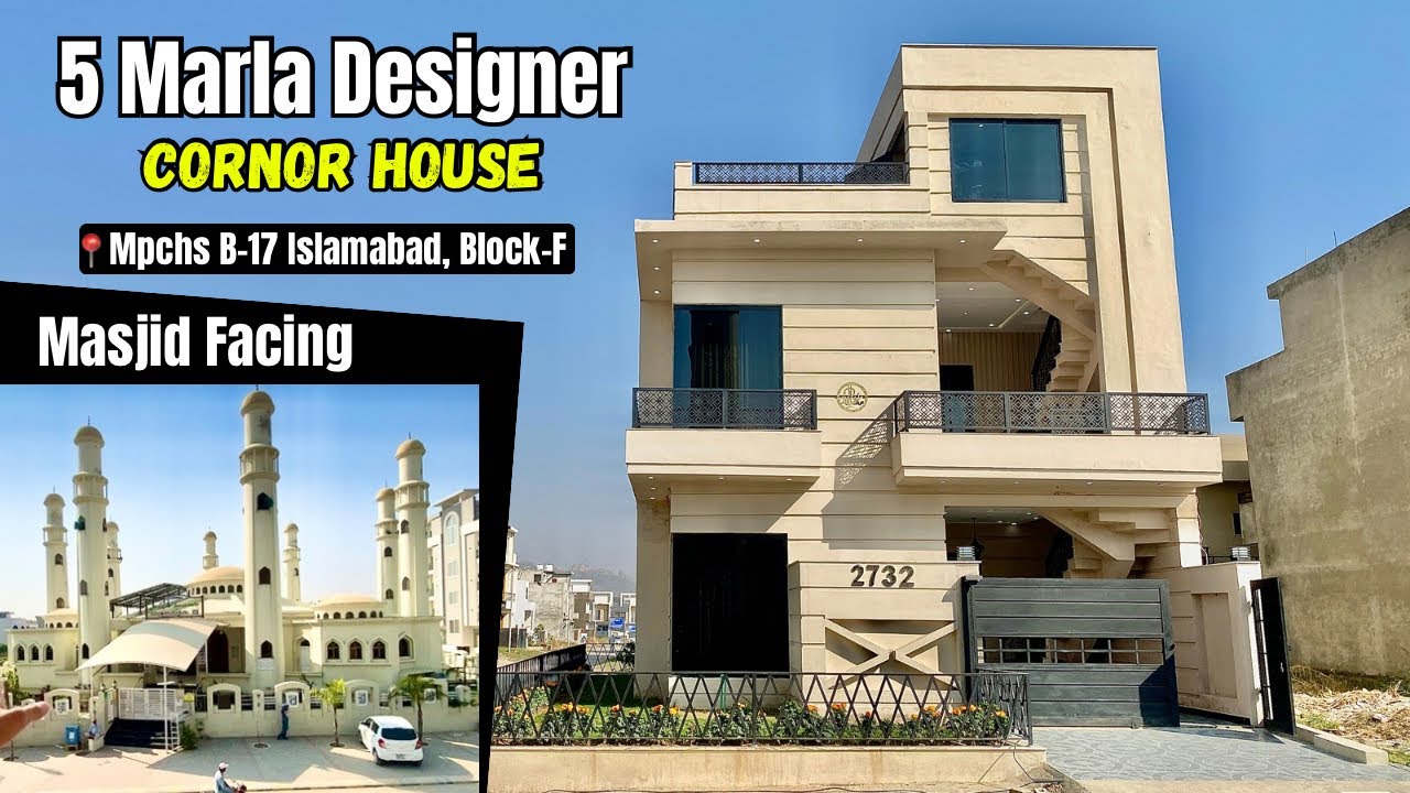 5 Marla CORNOR DESIGNER HOUSE 🤩 | Mpchs B17 Islamabad | #b17islamabad 