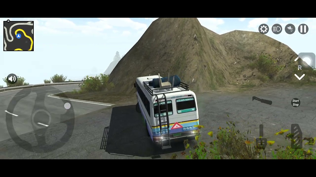 I drive with bus on mountain road 💪💪