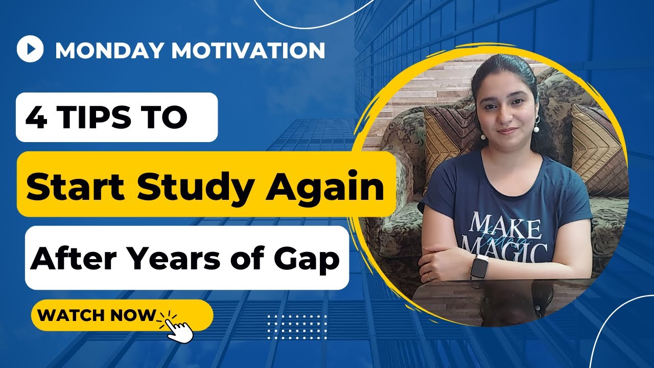 CA/CS/CMA - Tips To Start Studies Again After Years of Gap - Monday Motivation - CS Jaspreet Dhanjal