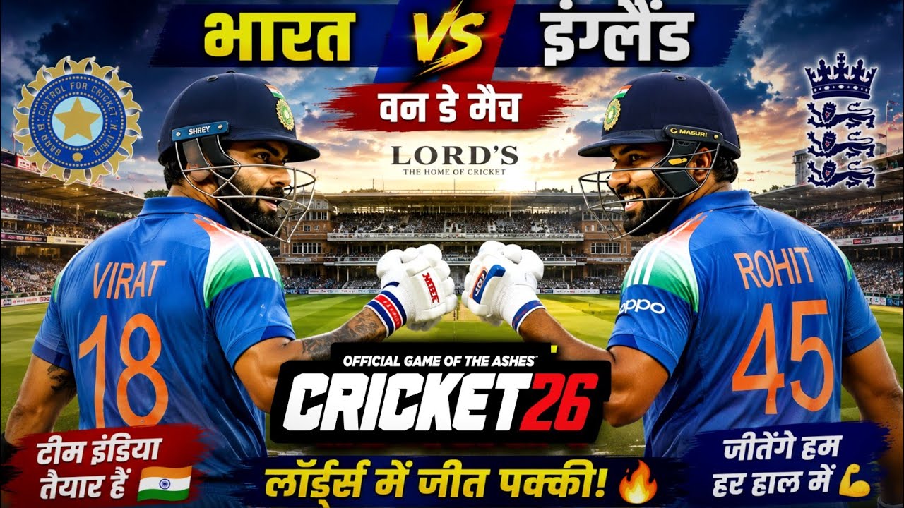 🔴India vs England Cricket Match Today | IND vs ENG 2026| Rohit & Virat Partnership | Cricket 26
