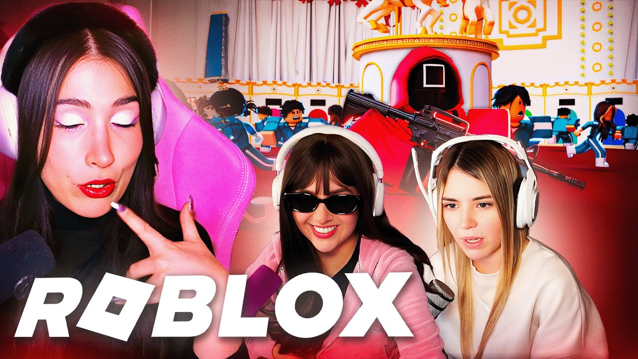 NEZUMI juega SQUIDGAMES en ROBLOX con ARI y RIVERS 💋🤣