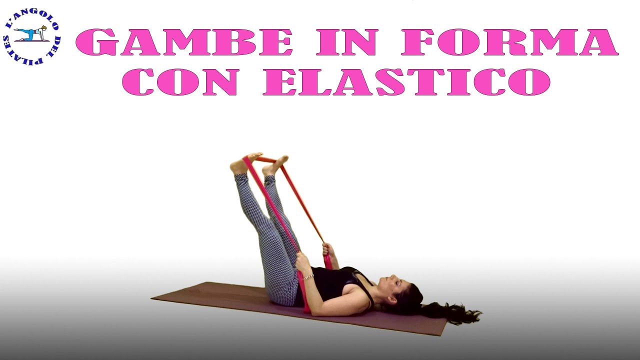 esercizi gambe con elastico lungo