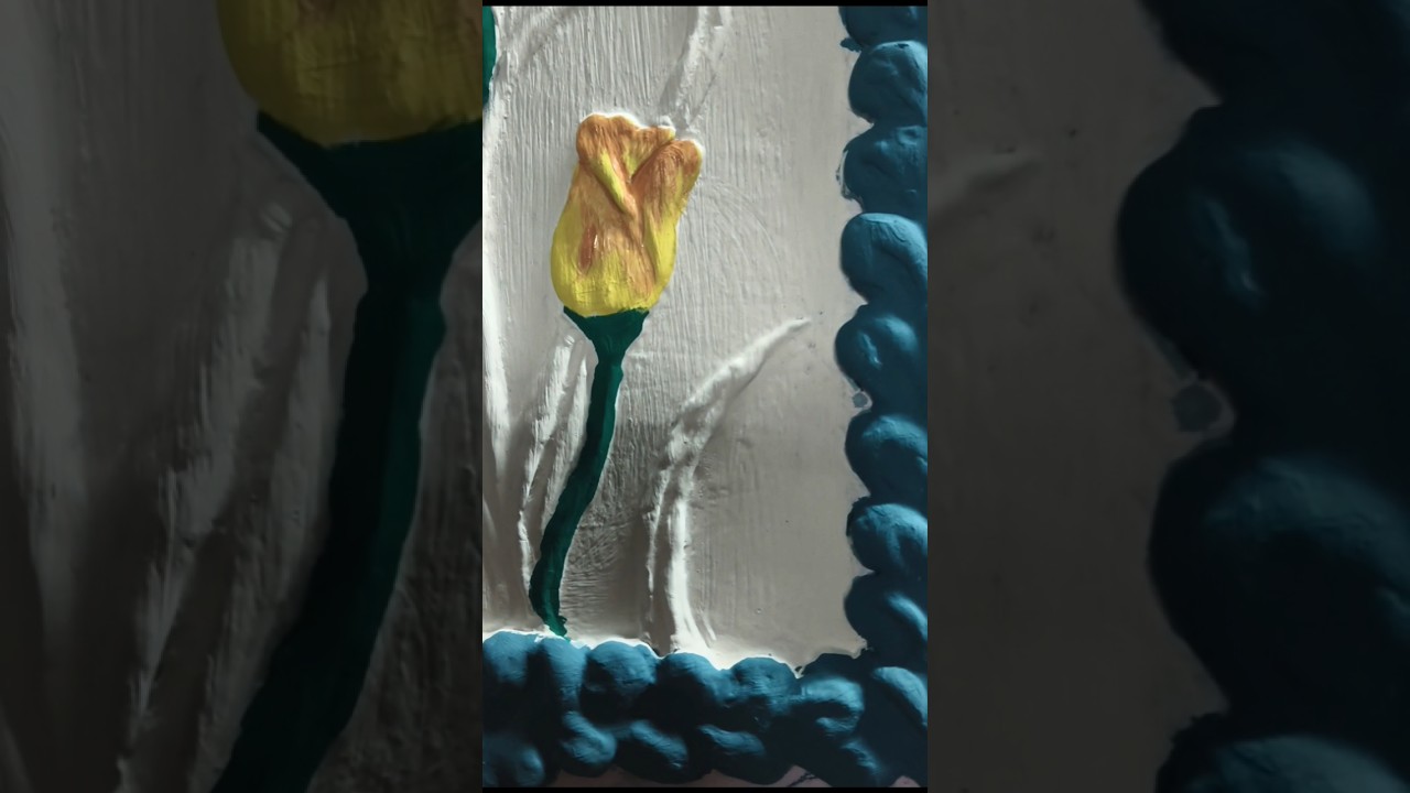 Hand‑Painted Yellow Tulip Masterpiece 