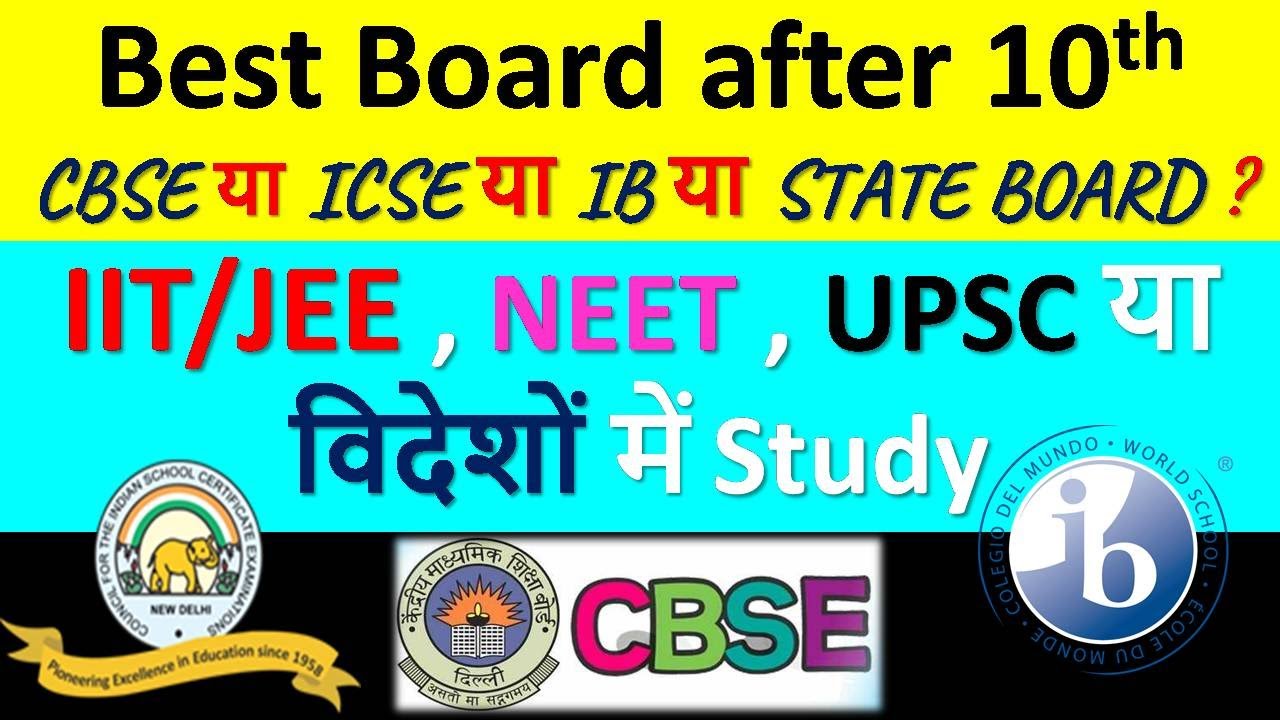 Best Board After 10th| CBSE vs ICSE vs State Board vs IB| Best Board For UPSC|Kaun sa Board Best Hai