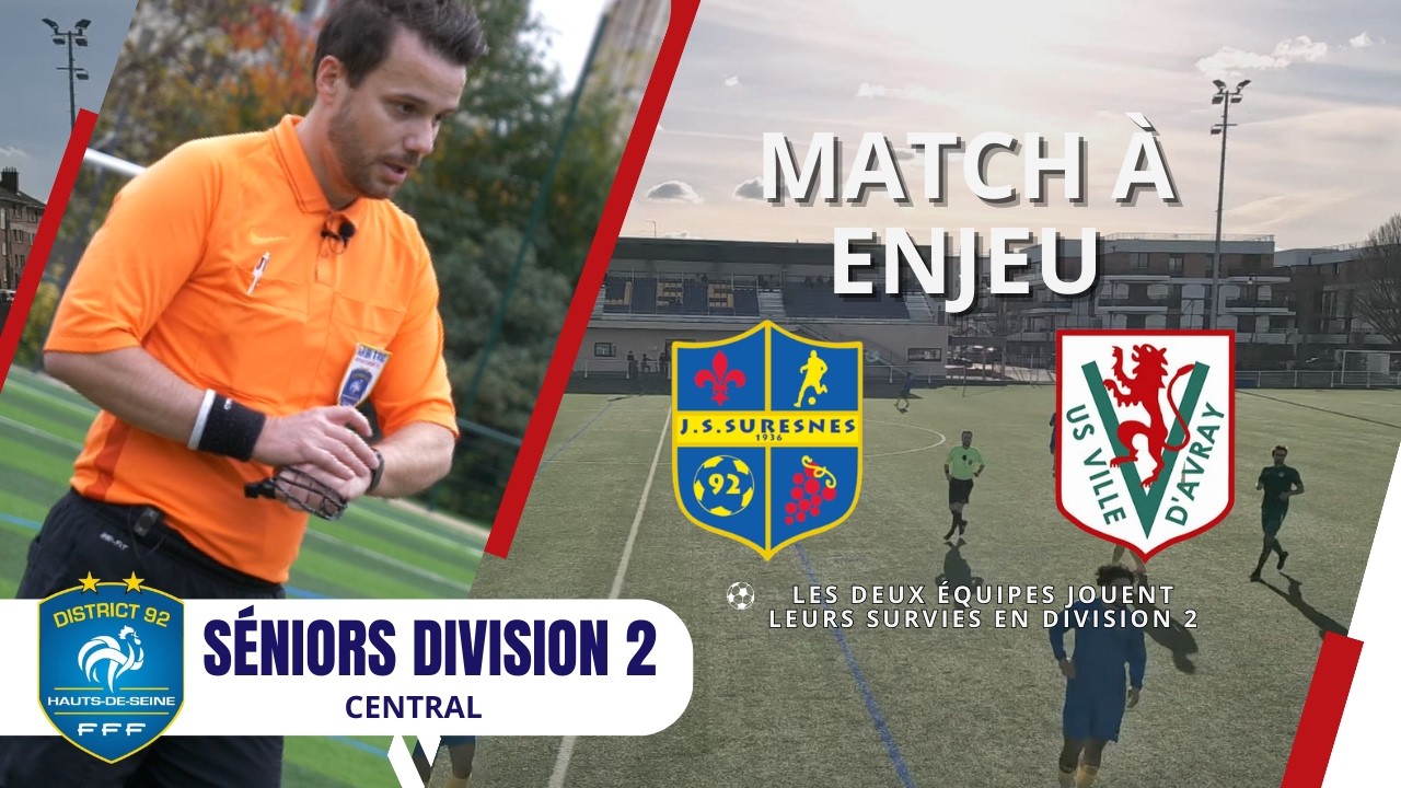 Match à enjeu entre Suresnes et Ville d'Avray, Rouge puis penalty litigieux