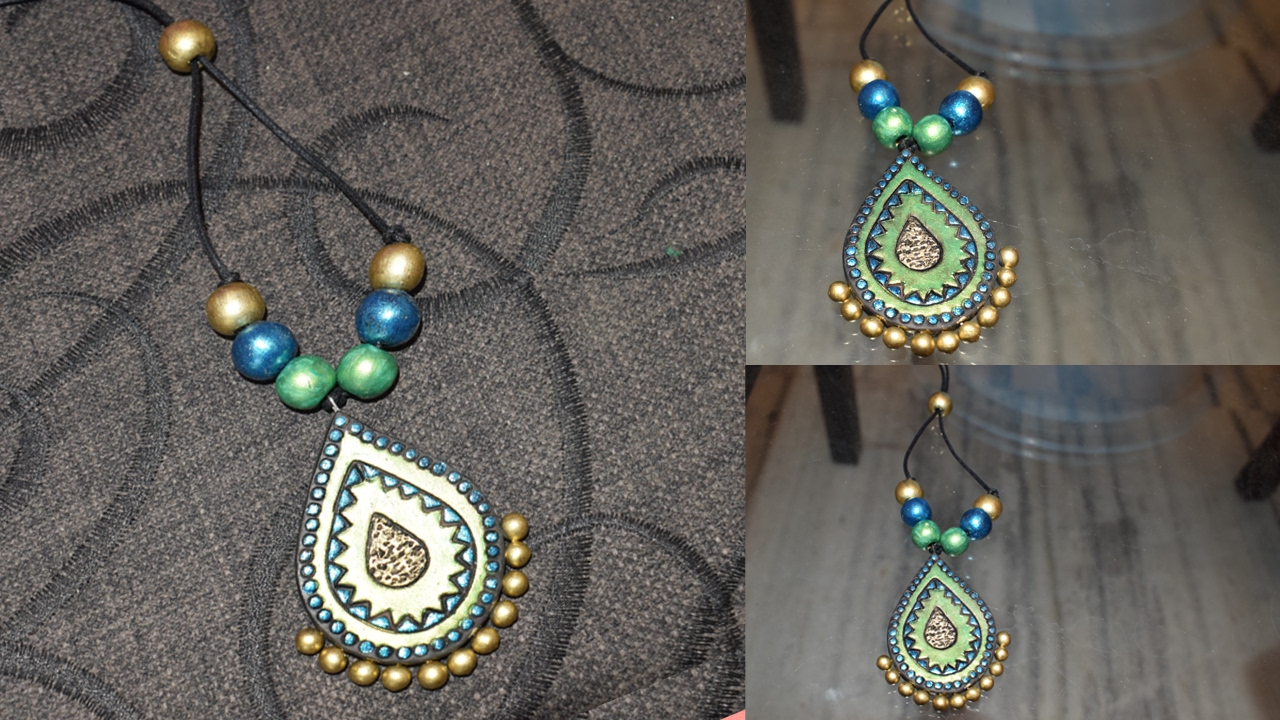 Terracotta Pendant Making || Terracotta Pendant Designs || Terracotta Jewelry Making |