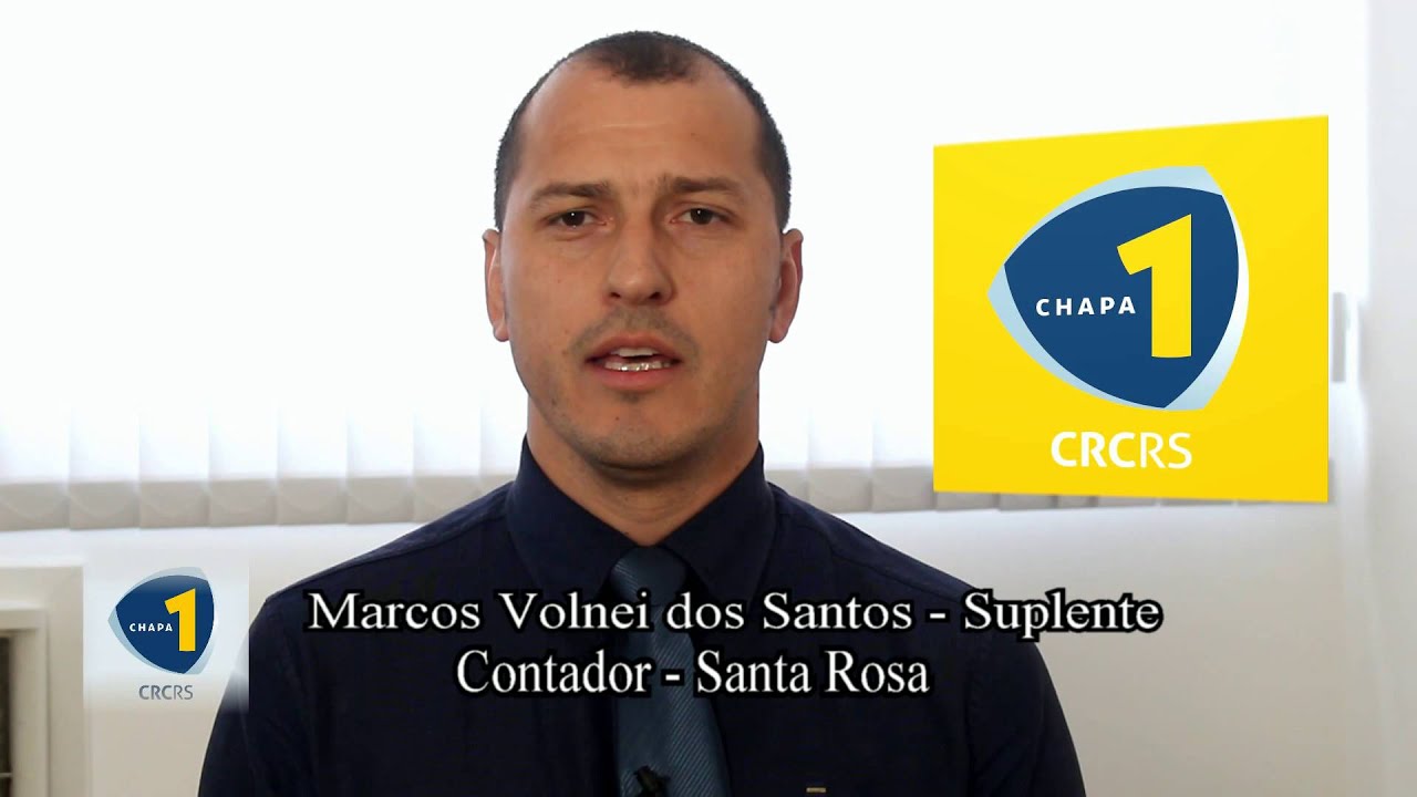 CHAPA 1 CRCRS - Elei&ccedil;&otilde;es 2015 -  MARCOS VOLNEI DOS SANTOS