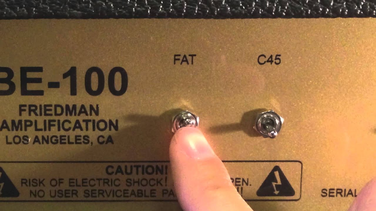 Friedman BE100 Video Manual