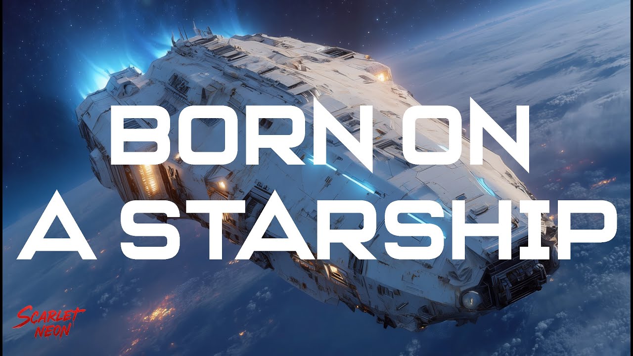 Scarlet Neon - Born on a Starship (Official Lyric Video)