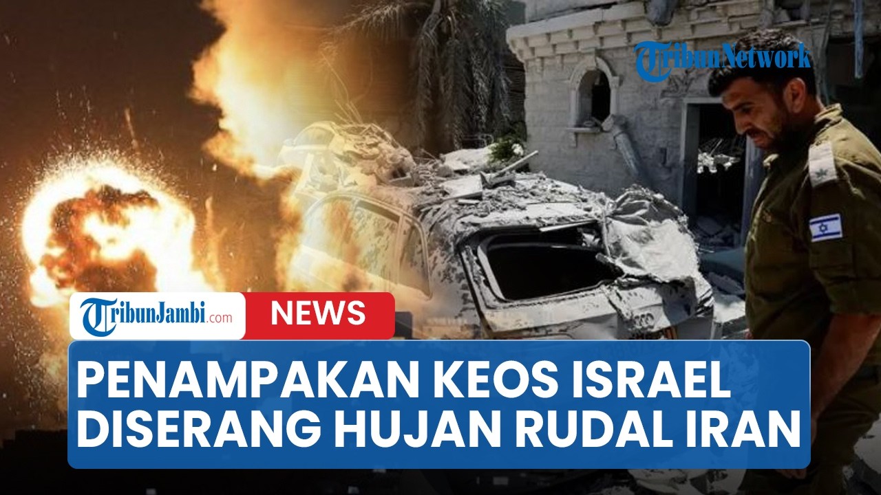 Penampakan Keos Israel Usai Diserang Rentetan Rudal Iran, Banyak Kebakaran